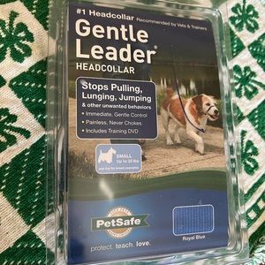 Gentle Leader Dog Training collar, SMALL size, royal blue, used five times.
